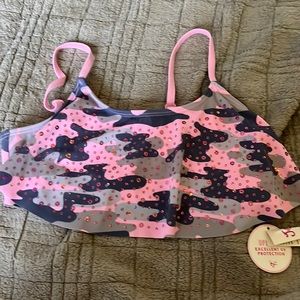 Justice girls bathing suit top size 12